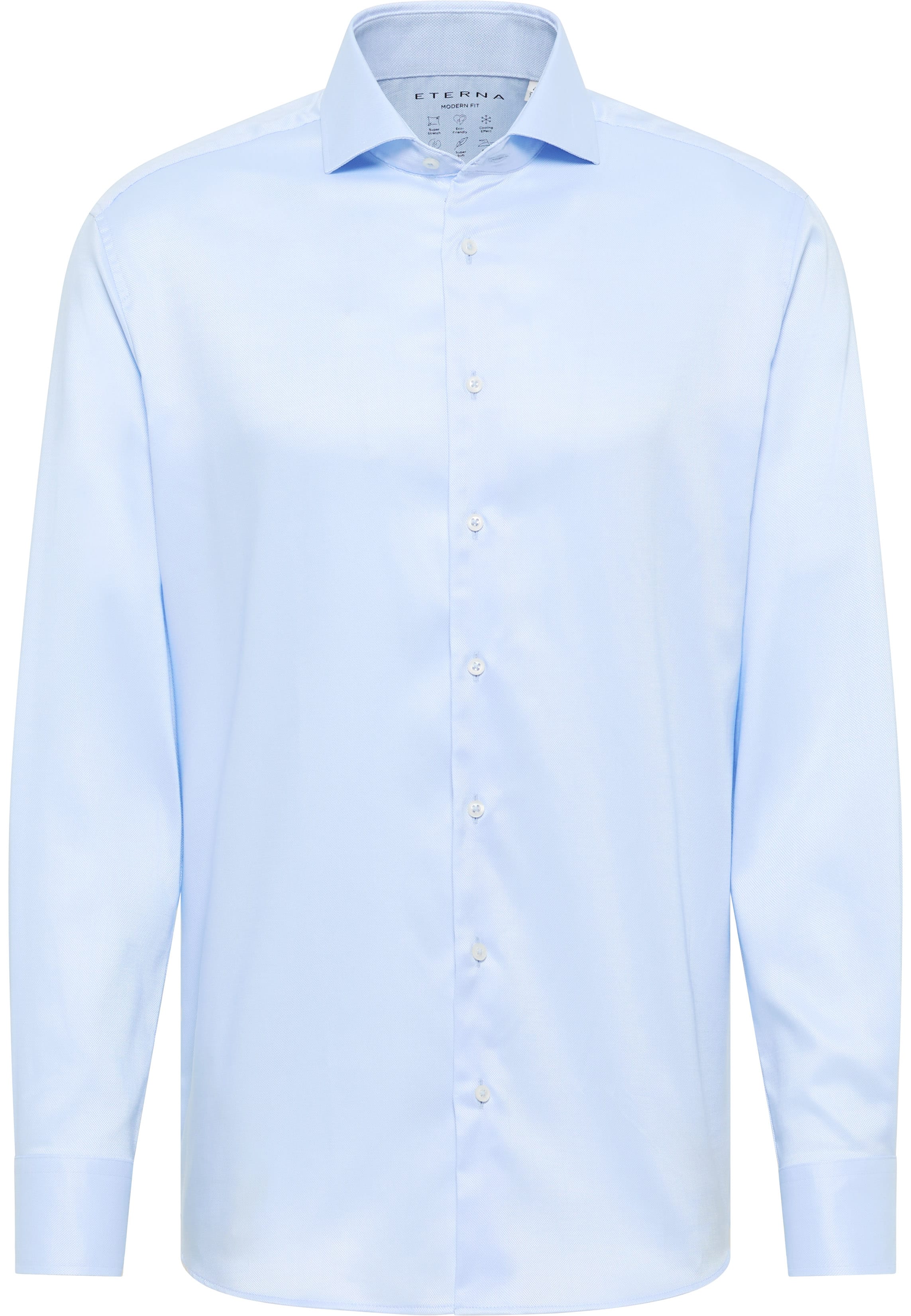 MODERN FIT Performance Shirt in light blue structured