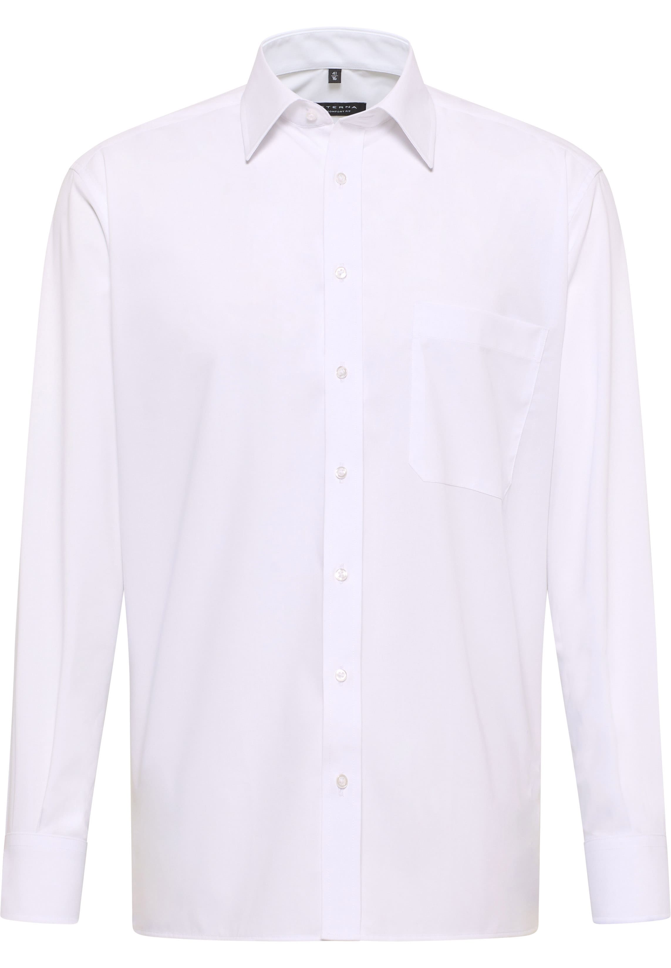 COMFORT FIT Shirt in white plain