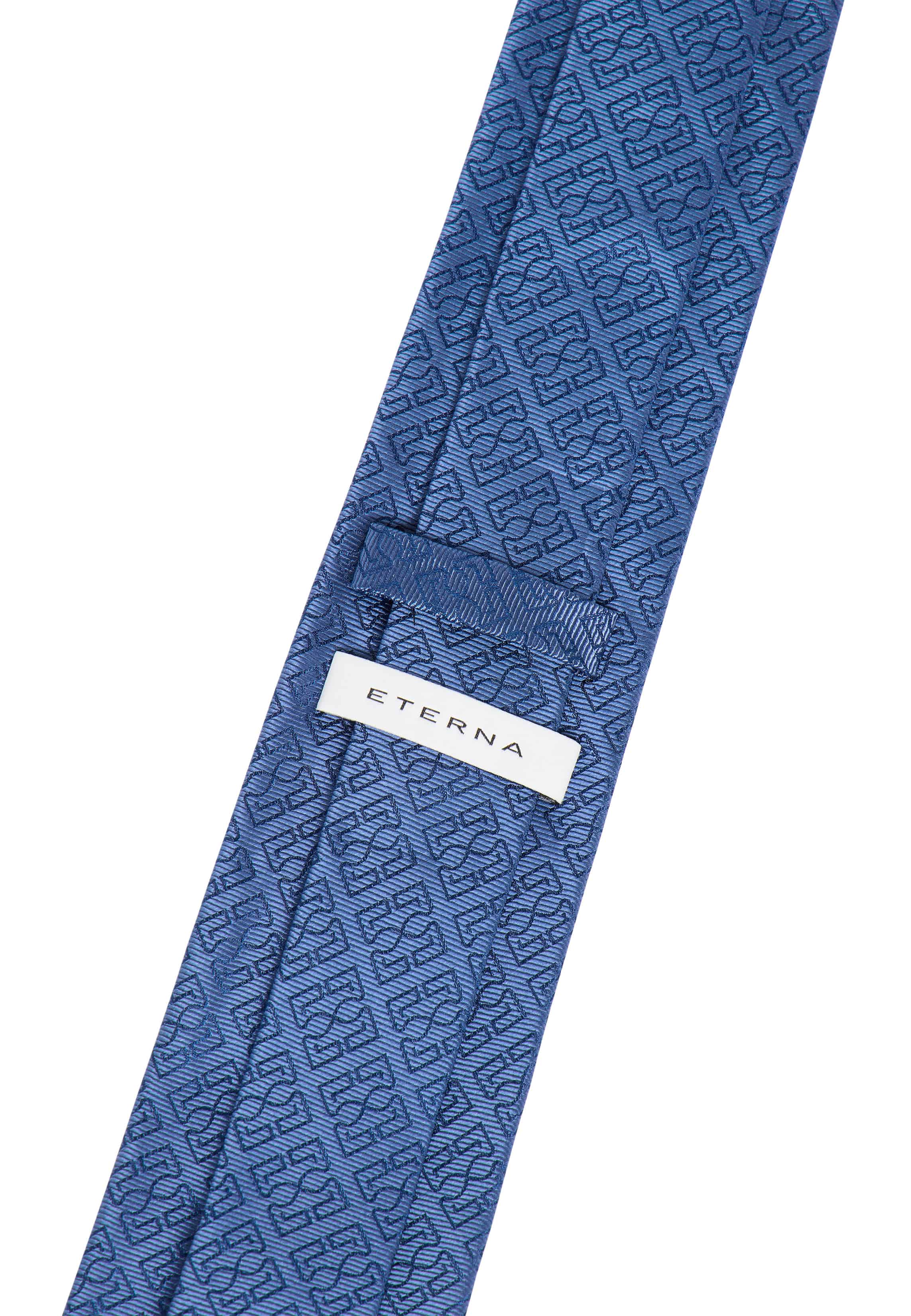 Tie in blue patterned