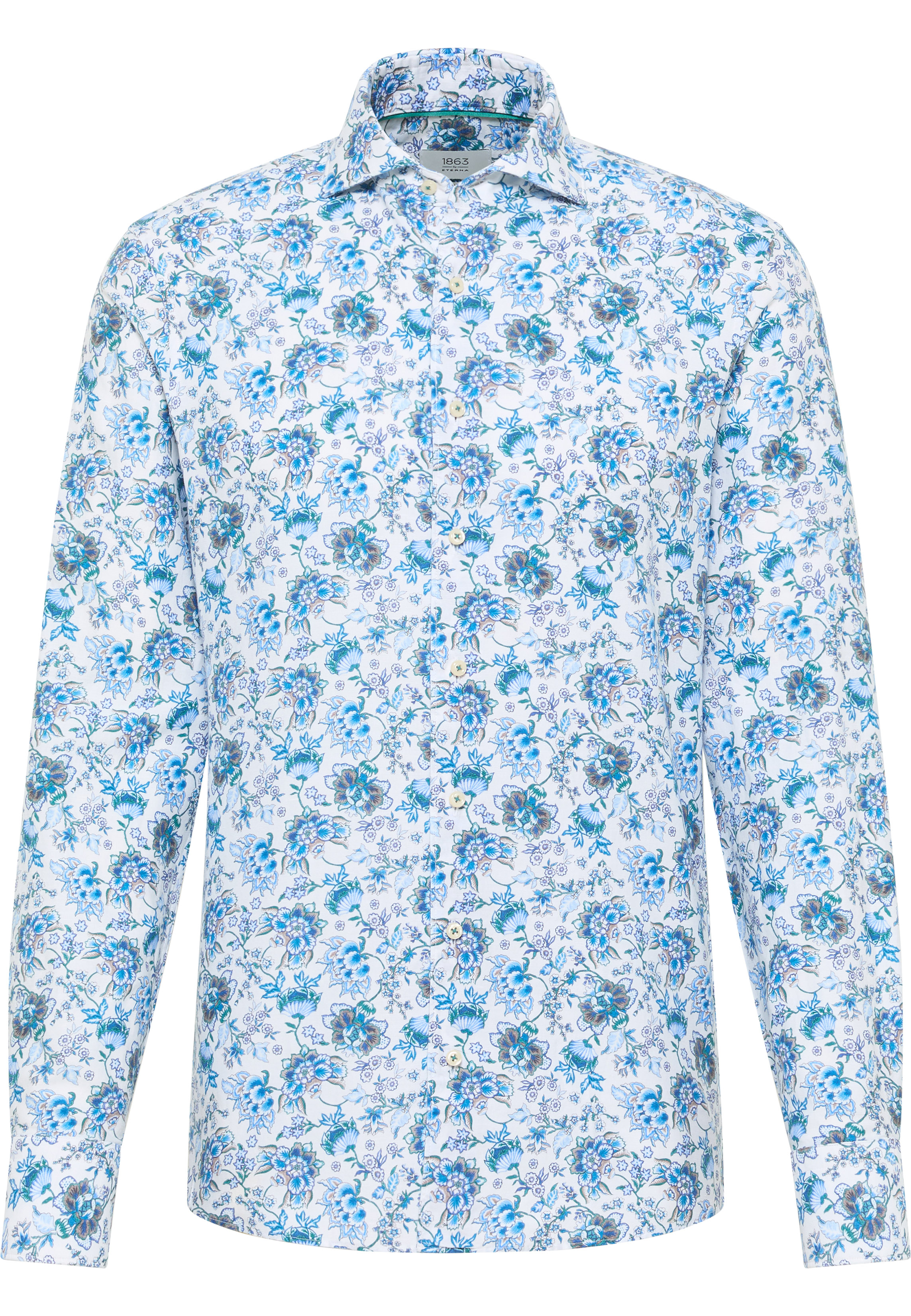 SLIM FIT Shirt in blue printed