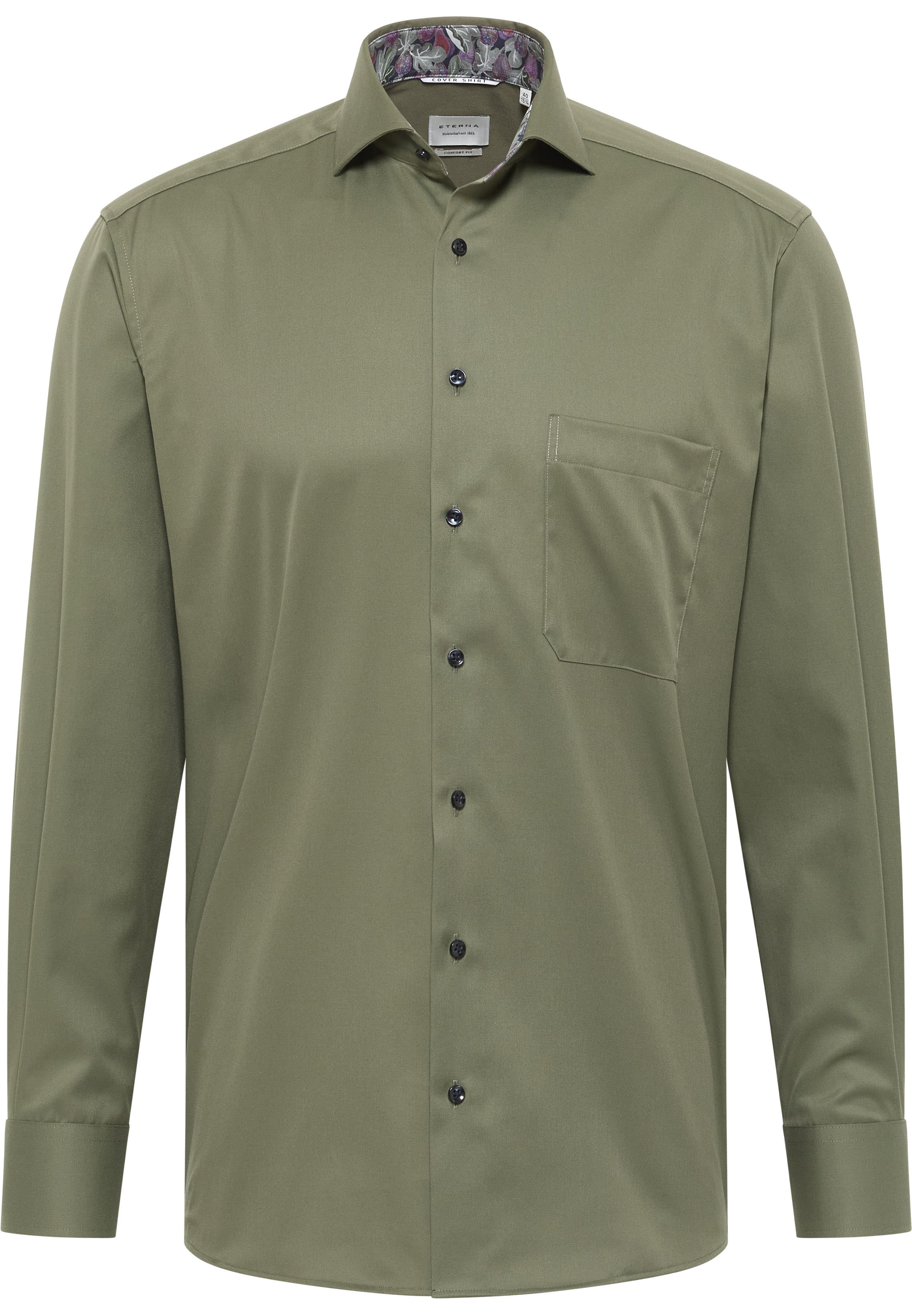 COMFORT FIT Cover Shirt leave uni