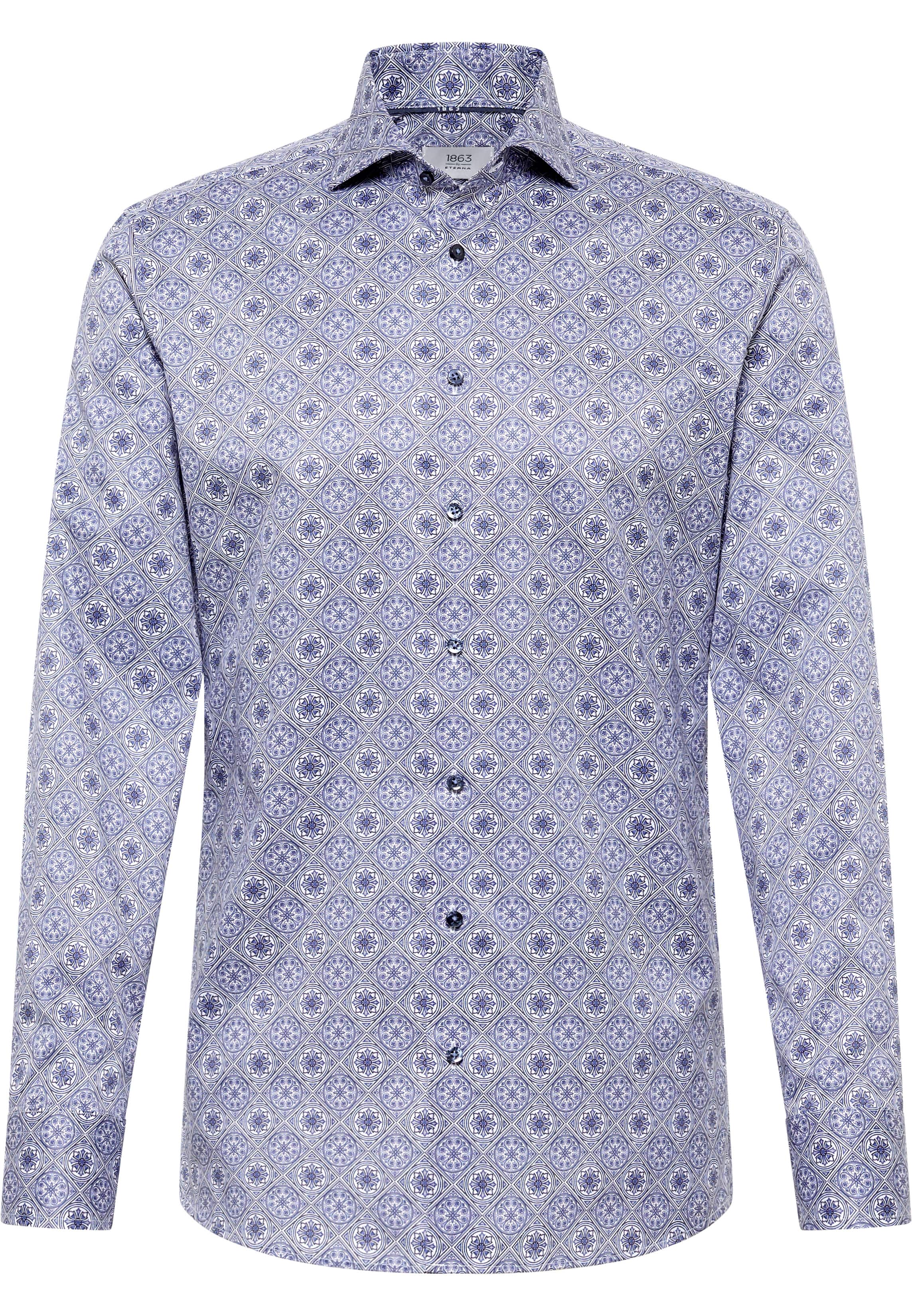 SLIM FIT Shirt in blue printed