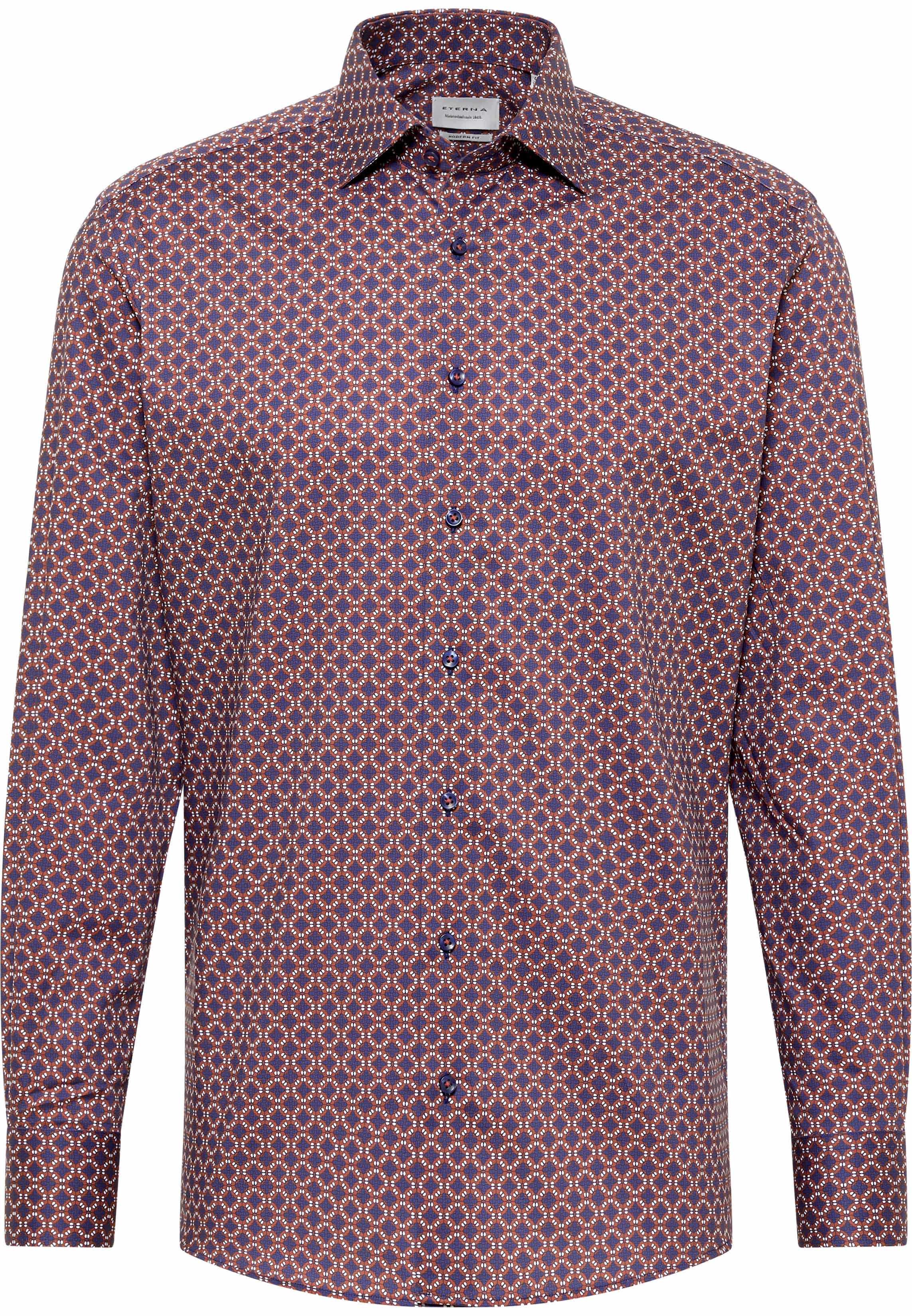 MODERN FIT Shirt in red printed