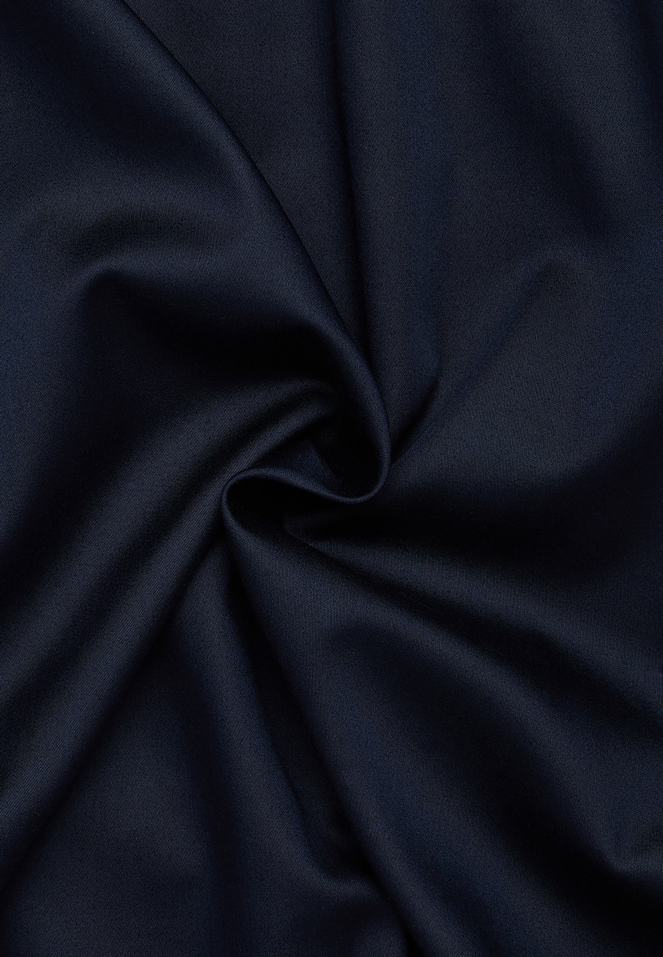 Blusenkleid in navy unifarben