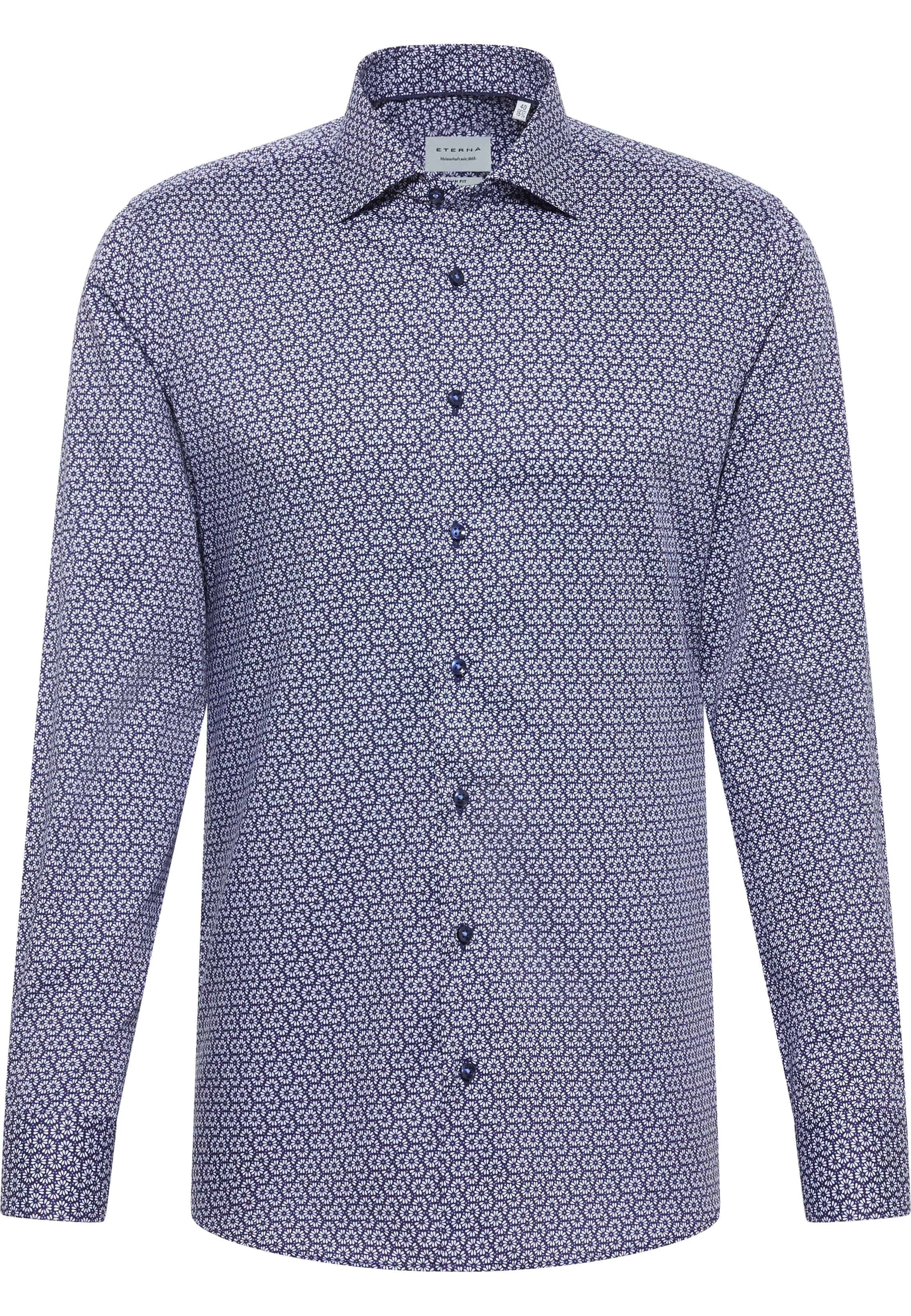 SLIM FIT Shirt in blue printed