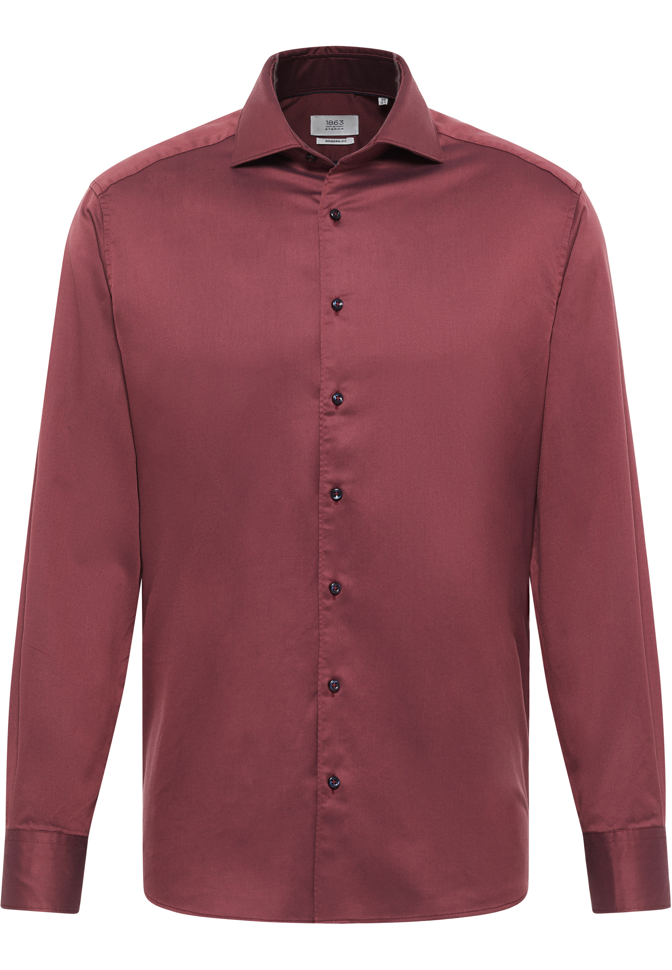 MODERN FIT Soft Luxury Shirt in purpur unifarben