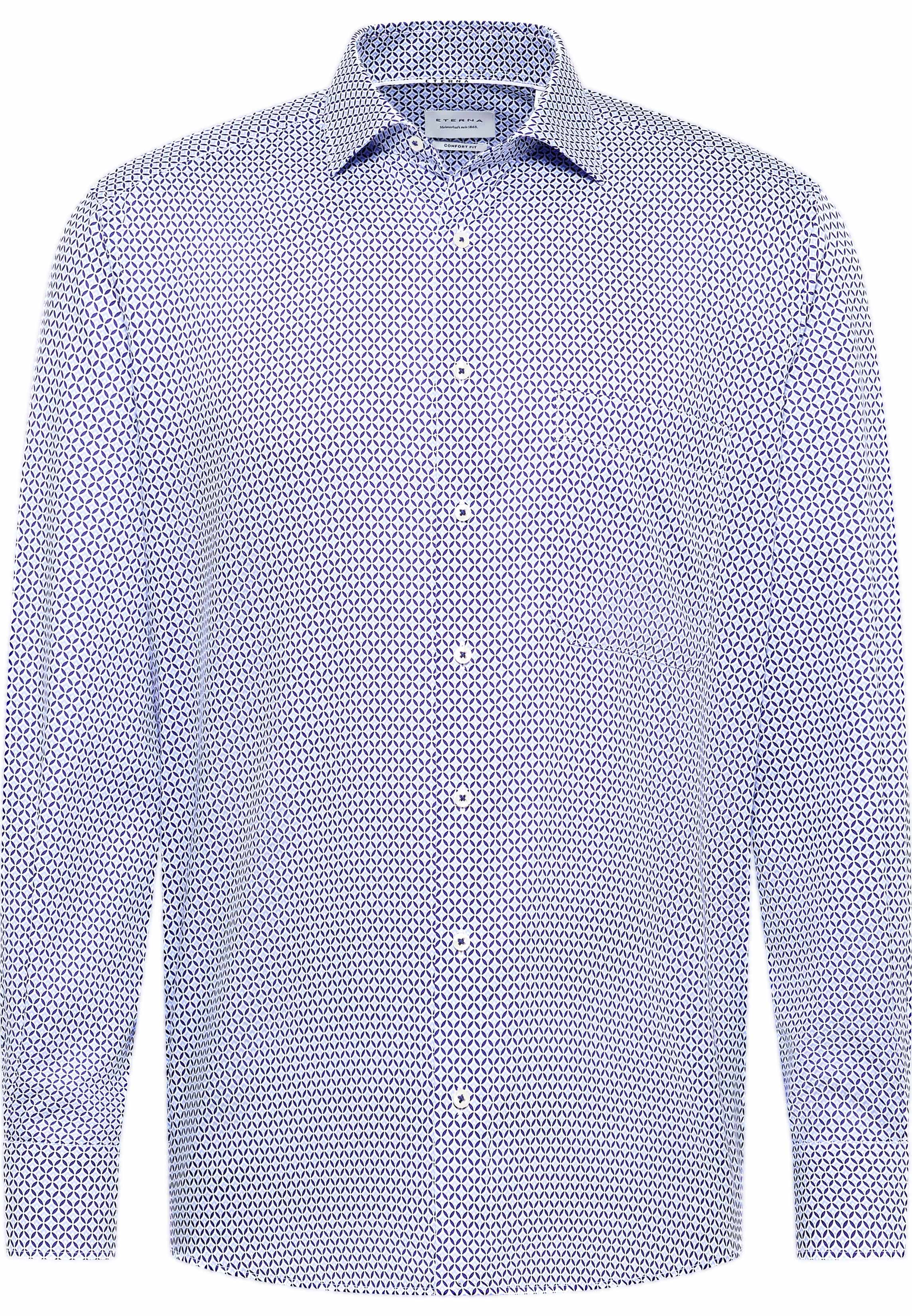 COMFORT FIT Shirt in light blue printed