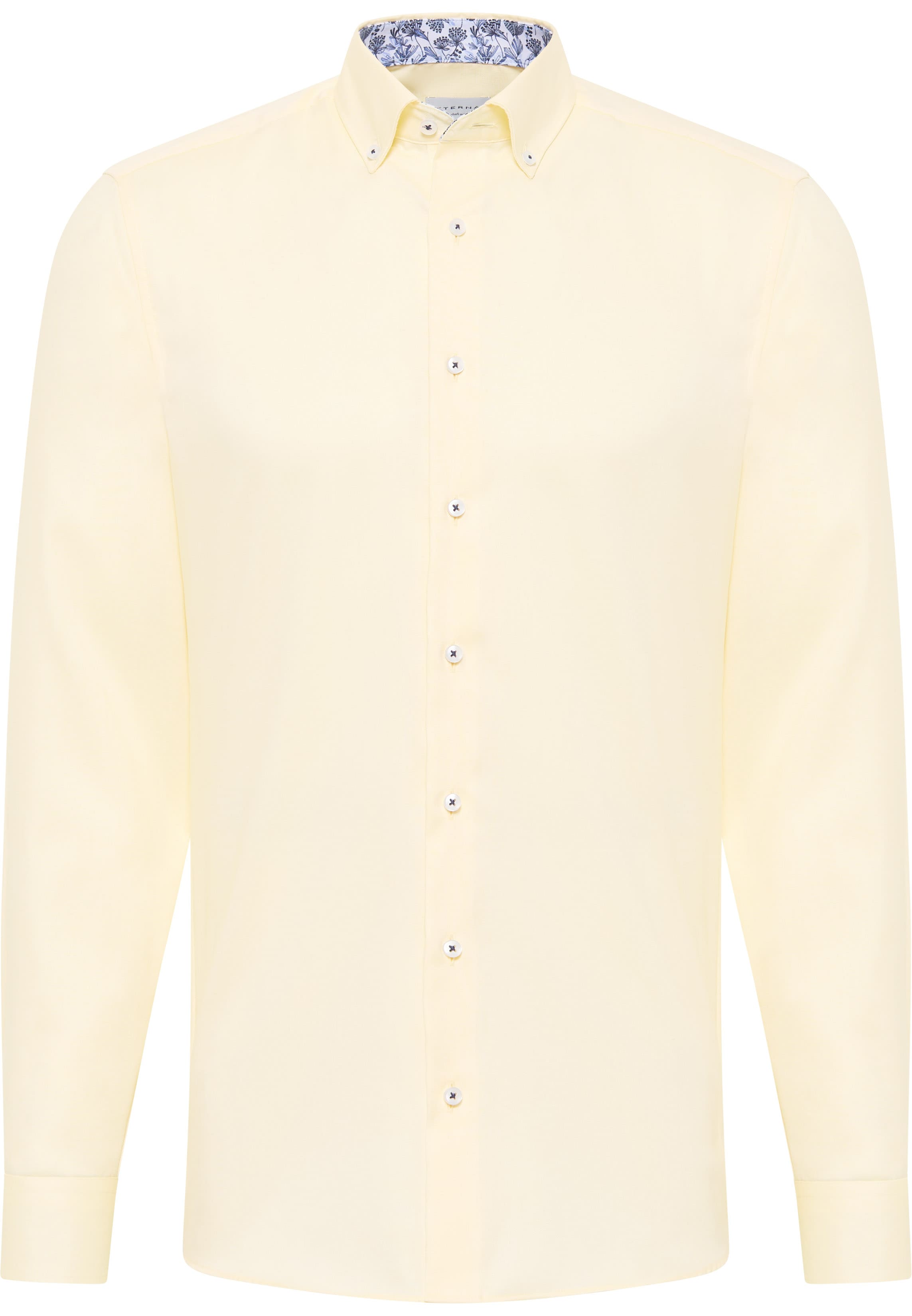 SLIM FIT Shirt in yellow plain