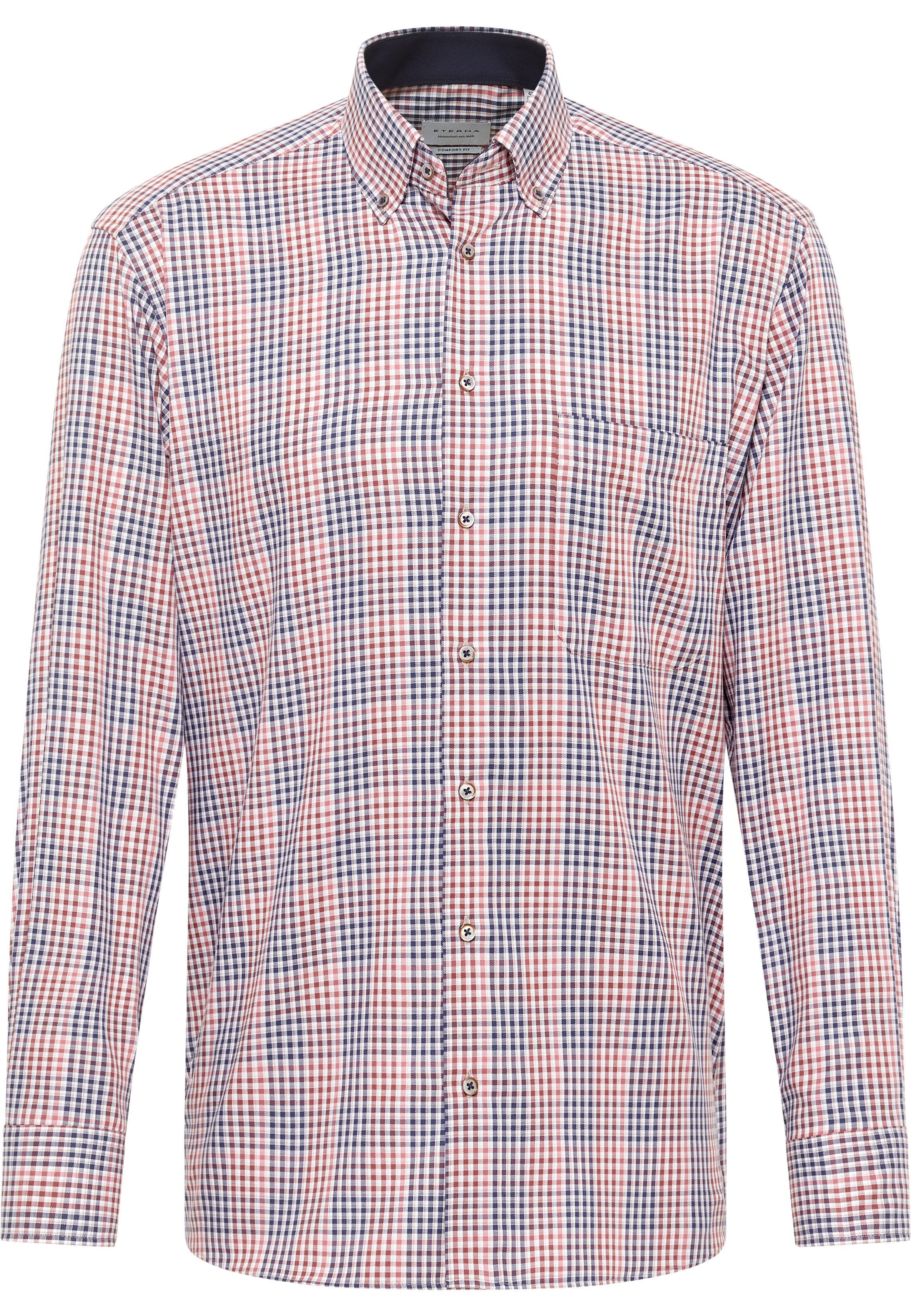 COMFORT FIT Shirt in cayenne checkered