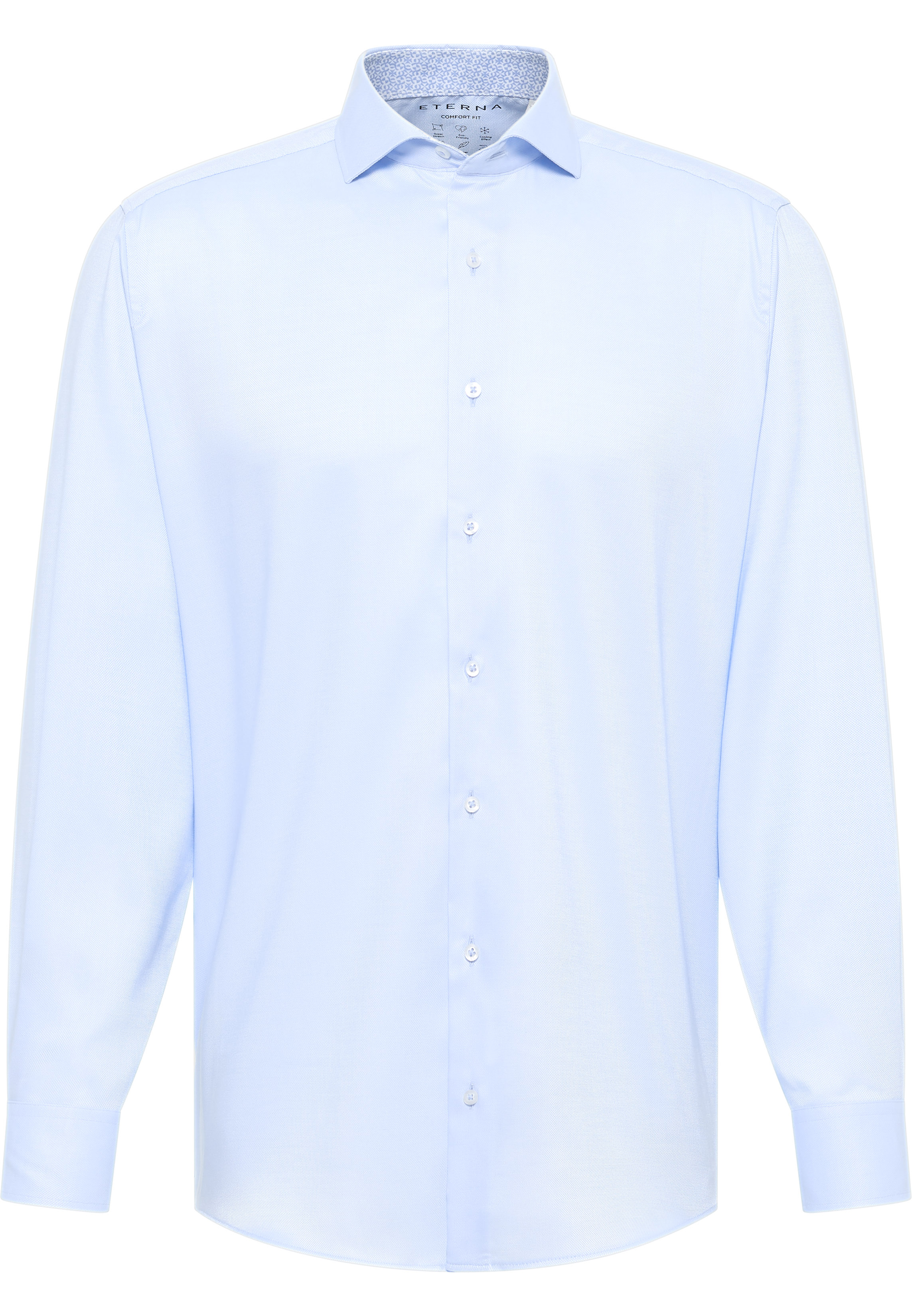 COMFORT FIT Performance Shirt in light blue structured