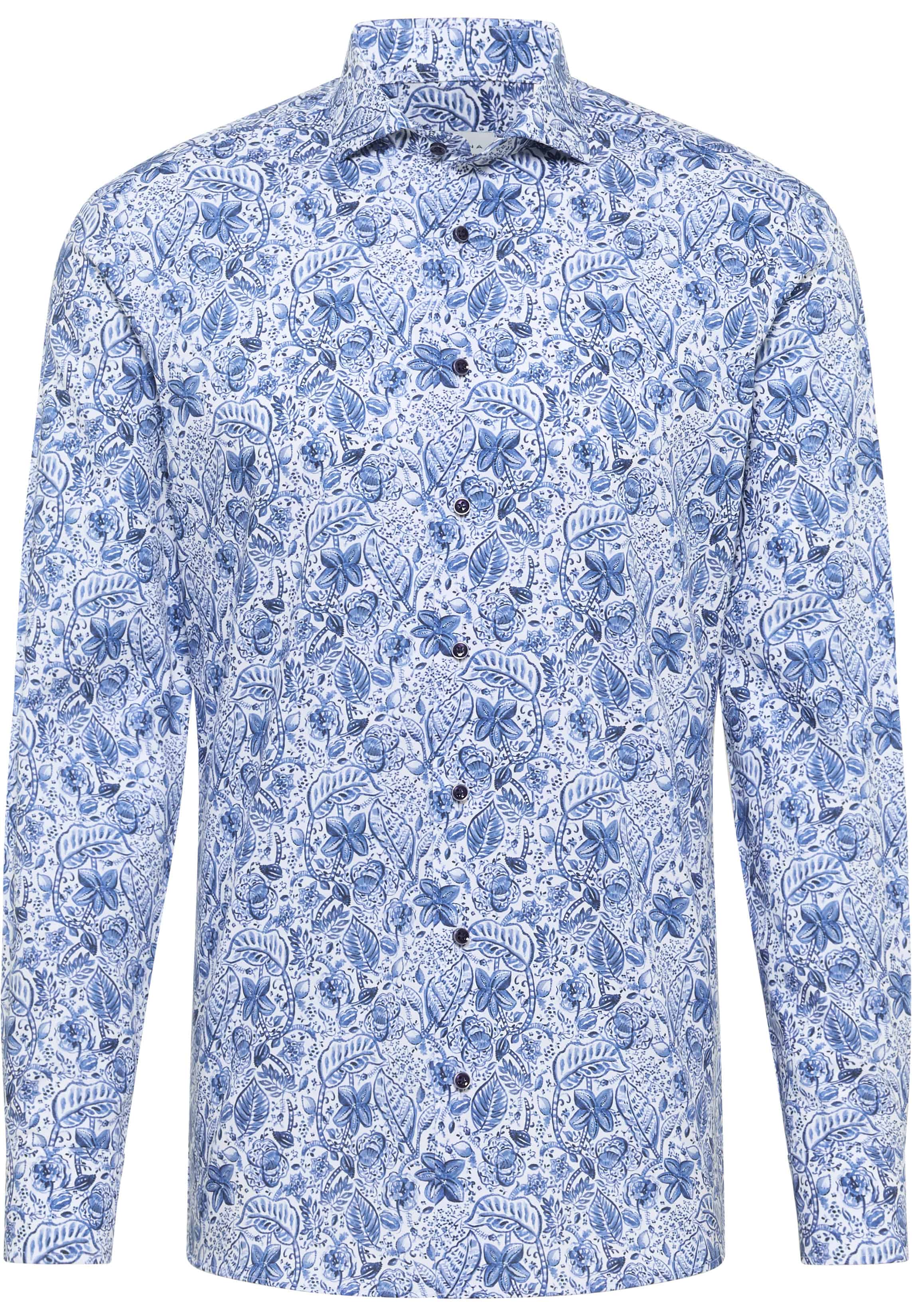 SLIM FIT Shirt in blue printed