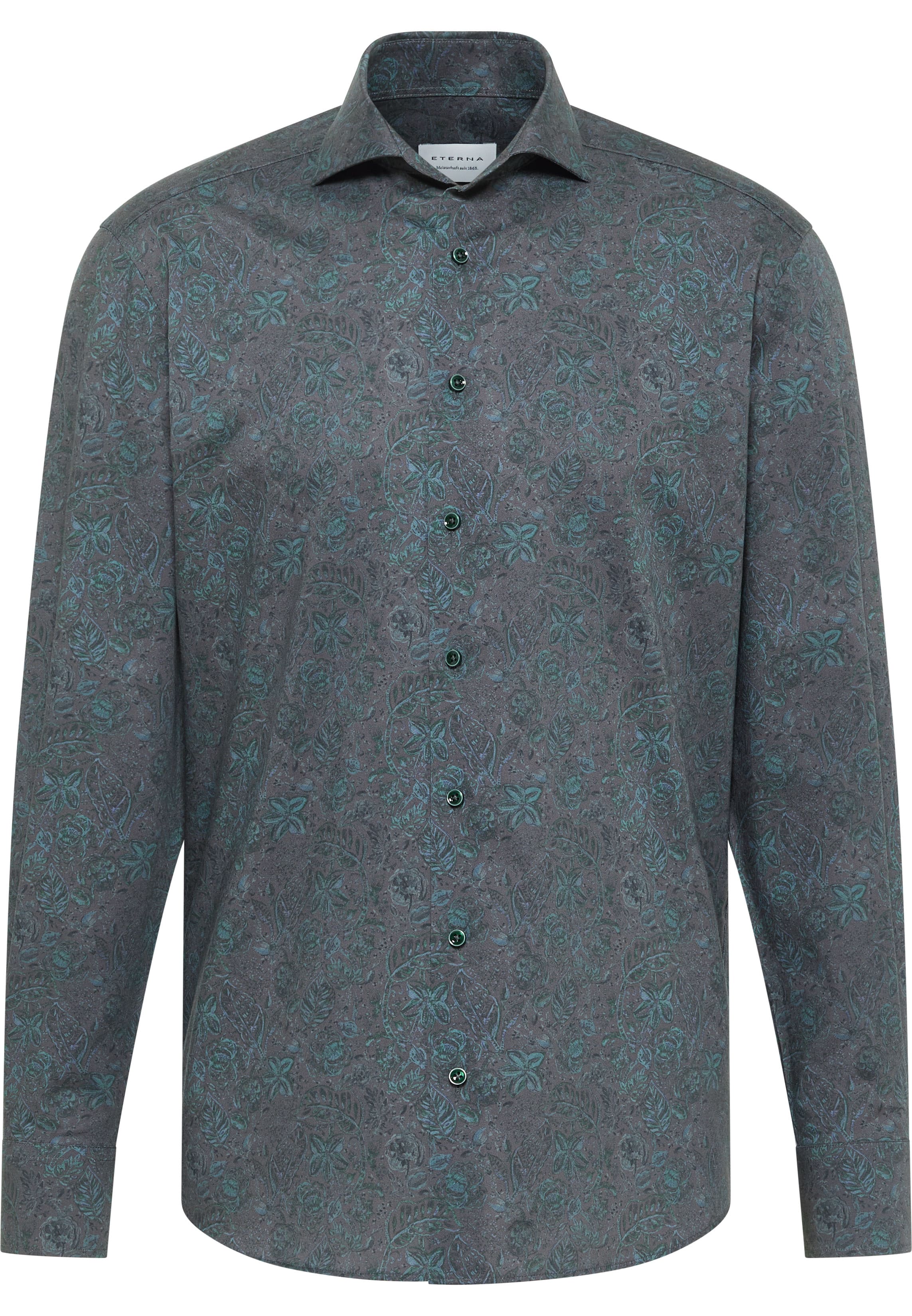 COMFORT FIT Shirt in green printed