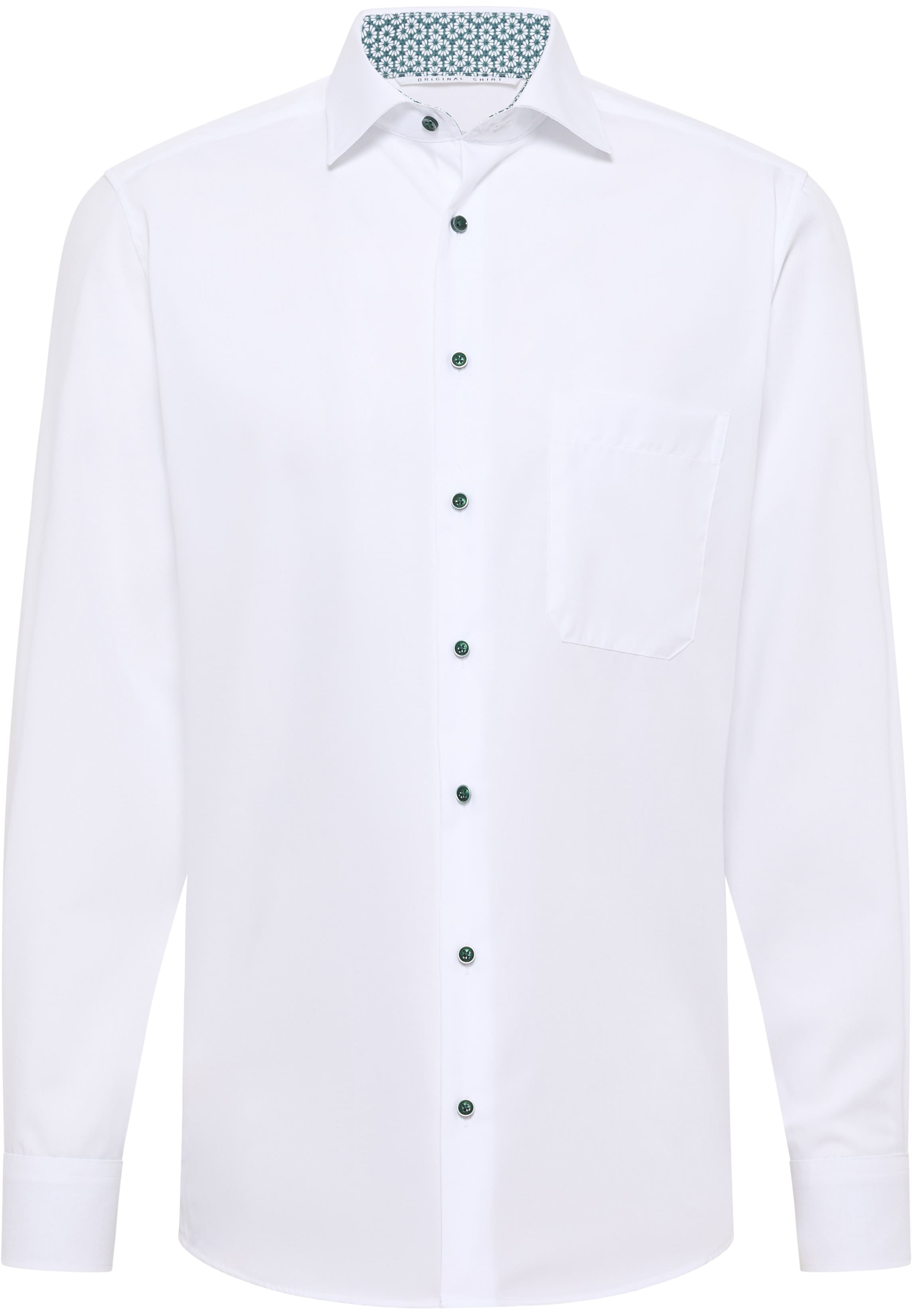 COMFORT FIT Original Shirt in white plain