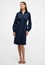 Shirt dress in navy plain