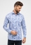 MODERN FIT Shirt in blue printed