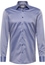 SLIM FIT Luxury Shirt in staalgrijs vlakte