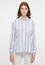 Blouse in indigo striped