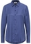 Viscose Shirt Blouse in indigo vlakte