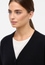 Knitted cardigan in black plain