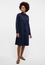 Shirt dress in navy plain