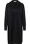 Shirt dress in black plain