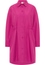 Shirt dress in plum plain