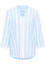 Linen Shirt Blouse in azure striped