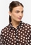 shirt-blouse in brown printed