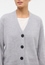 Knitted cardigan in silver plain