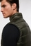 Quilted gilet in olive plain