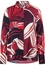 shirt-blouse in wine red printed