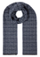 Scarf in black patterned