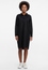 Shirt dress in black plain