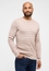 Knitted jumper in camel structured