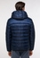 Quilted jacket in navy plain