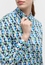 shirt-blouse in blue printed