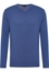 Knitted jumper in blue plain