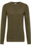 Knitted jumper in green plain