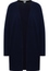 Knitted cardigan in dark blue plain