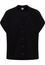 Knitted waistcoat in black plain