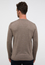 Knitted jumper in brown plain