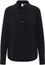 Blouse-chemisier noir uni