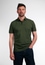 MODERN FIT Poloshirt in donkergroen vlakte