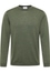 Knitted jumper in olive plain