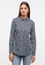 shirt-blouse in navy/green printed