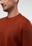 Knitted jumper in orange plain