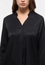 Viscose Shirt Bluse in schwarz unifarben