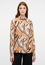 shirt-blouse in orange printed