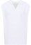 T-shirt blouse in white plain