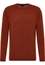 Gebreide pullover in oranje vlakte